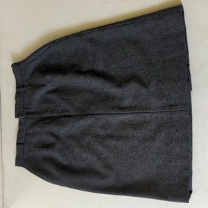 Ralph Lauren Purple Label  Dark Grey Wool Skirt Sz 10